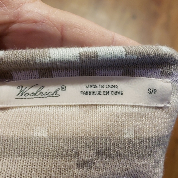 Woolrich pastel short cardigan geometric pattern - Picture 6 of 6